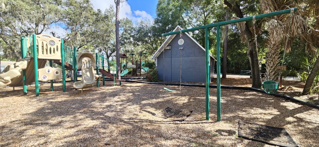 playground swings North Anclote River Nature Park