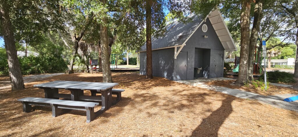 picnic table restroom