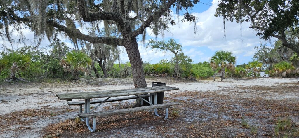 picnic table park North Anclote River Nature Park