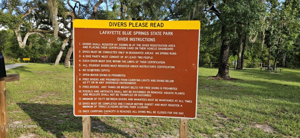 Lafayette Blue Springs State Park (south entrance) scuba diving