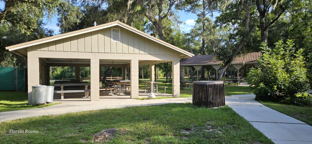 Lafayette Blue Springs State Park pavilion